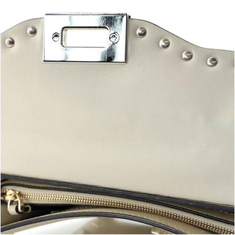 Valentino Rockstud Flip Lock Top Handle Bag Leather Small 1