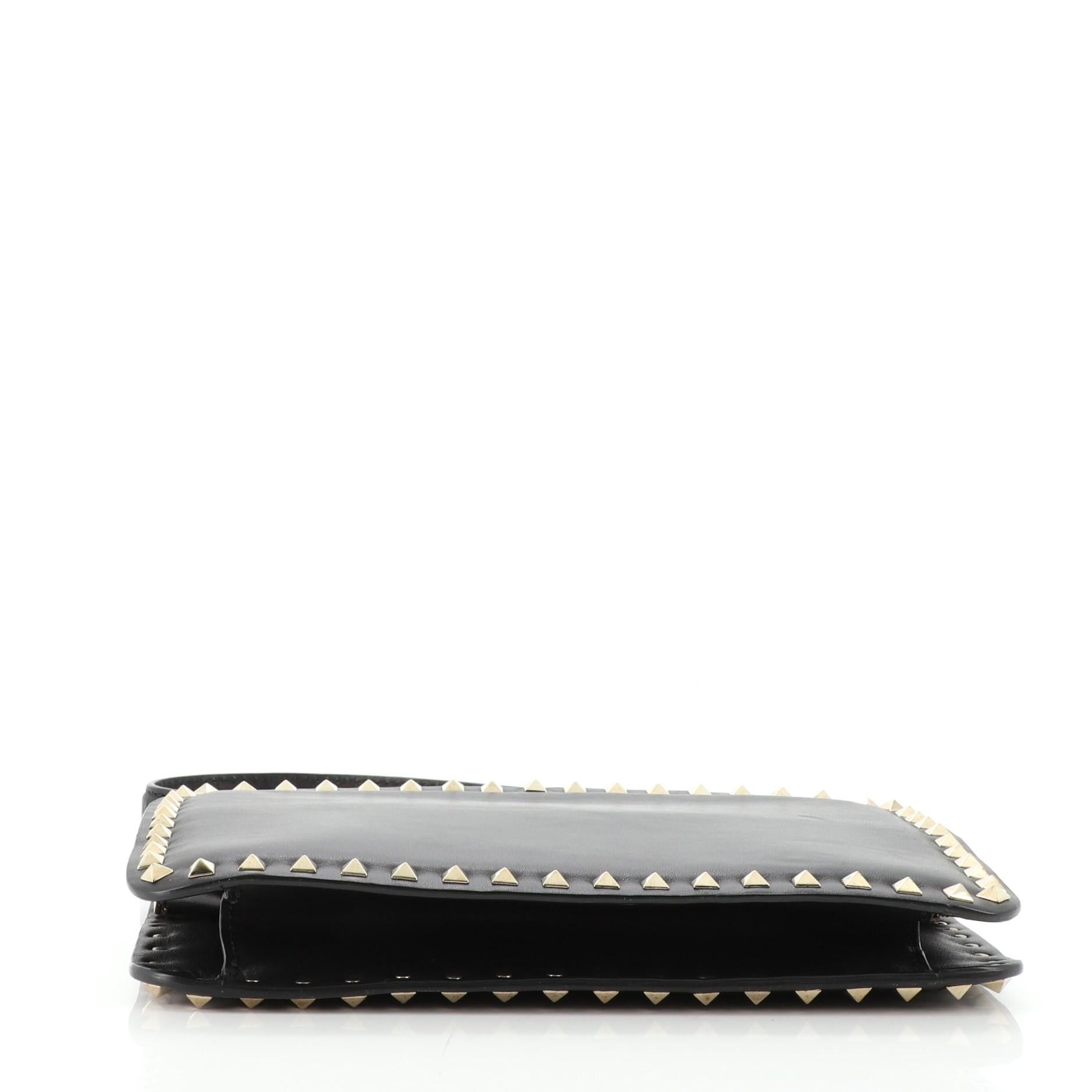 Valentino Rockstud Frame Bag Leather In Good Condition In NY, NY