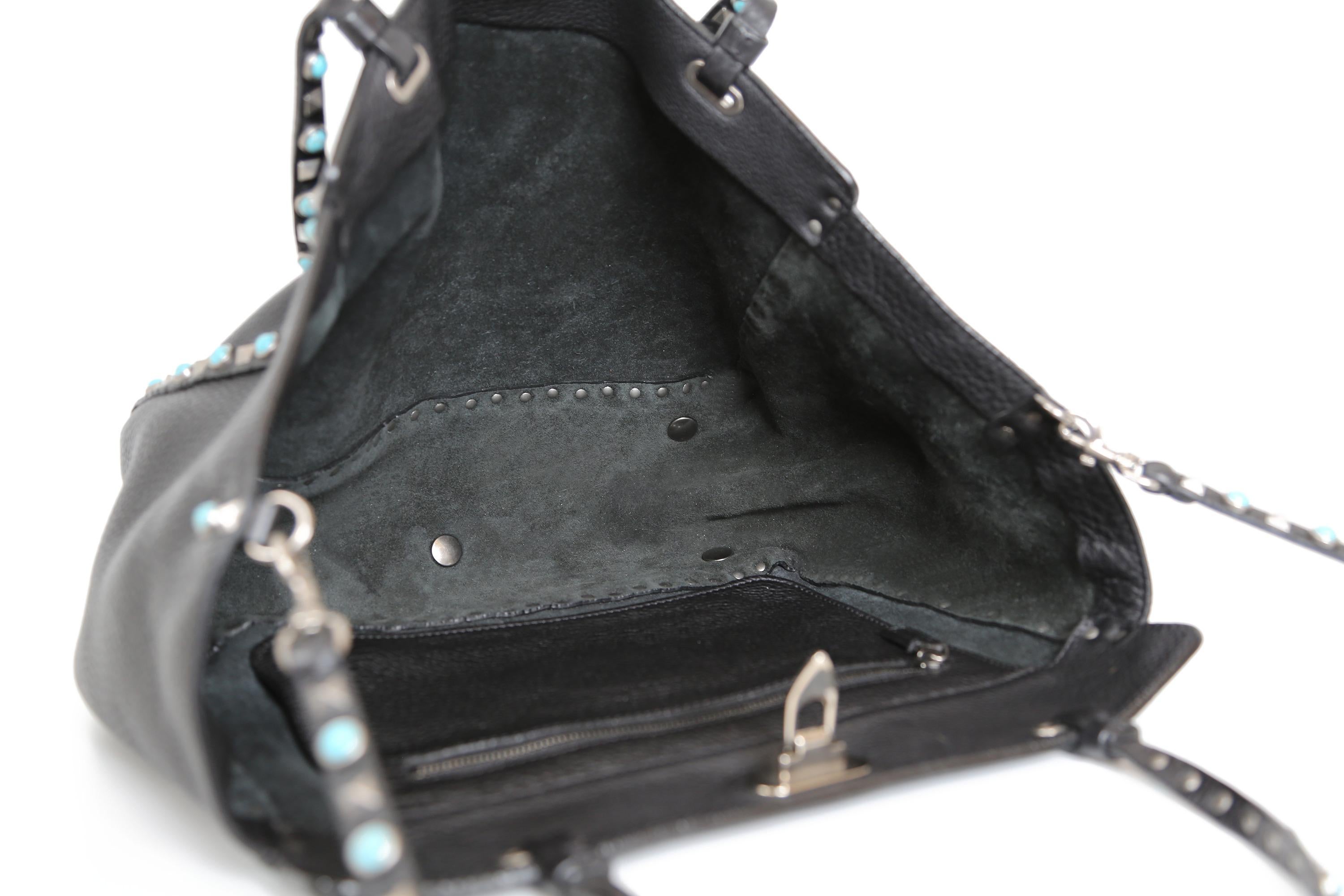 Women's or Men's Valentino Rockstud Leather Tote Bag For Sale