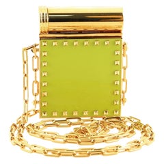 Valentino Rockstud Lipstick Holder and Mirror Minaudiere Studded Metal