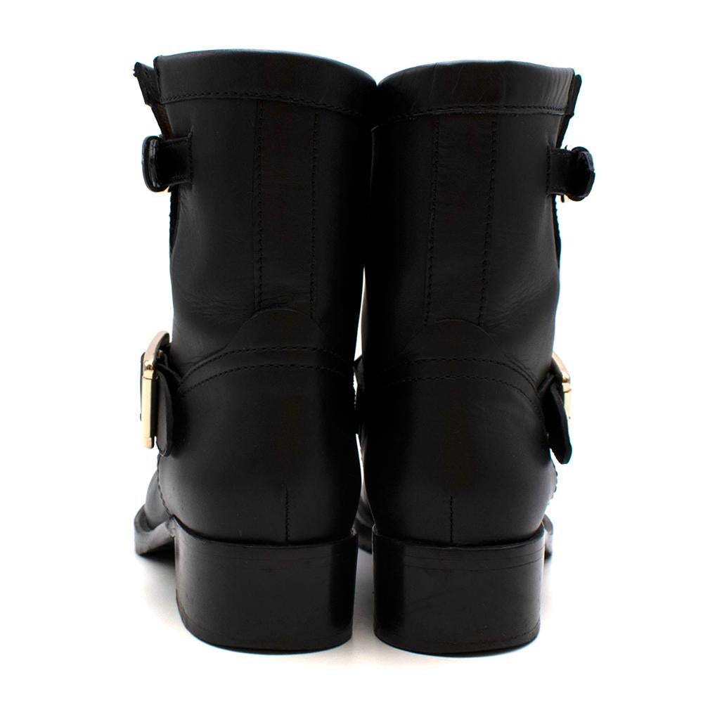 Valentino Rockstud Military Black Ankle Boots 37 In Excellent Condition In London, GB