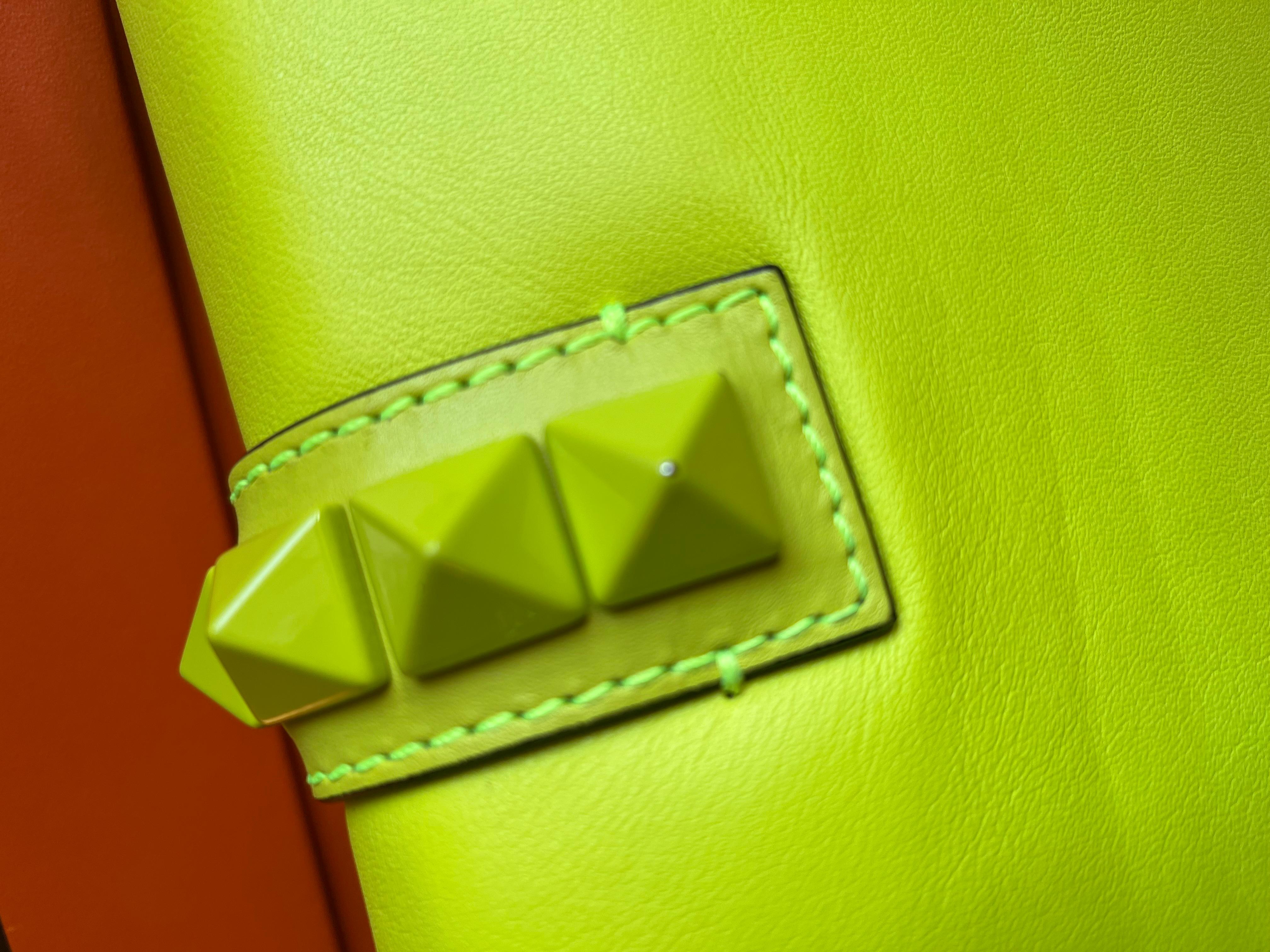 Valentino Rockstud Neon bag For Sale 5