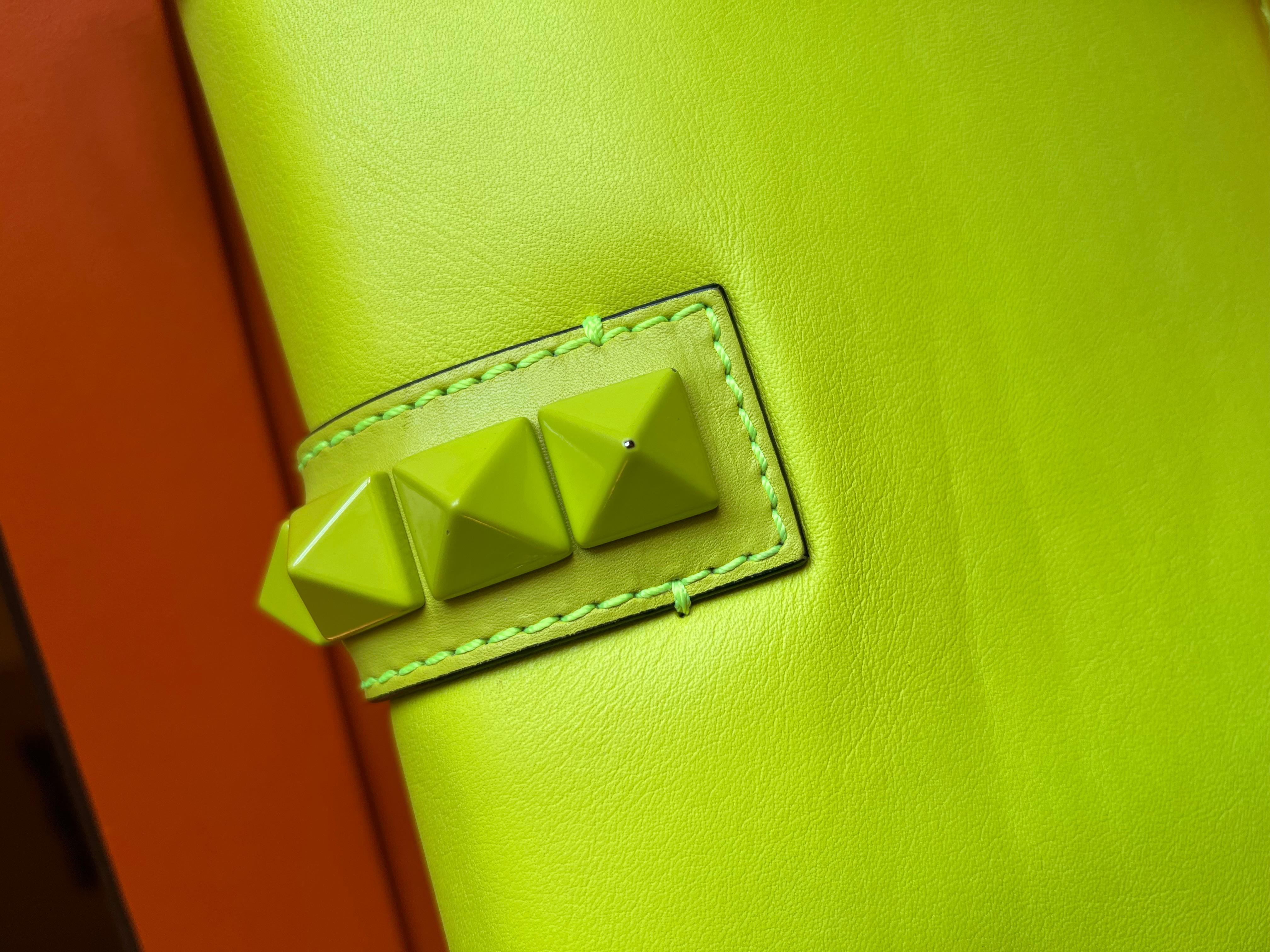 Valentino Rockstud Neon bag For Sale 8