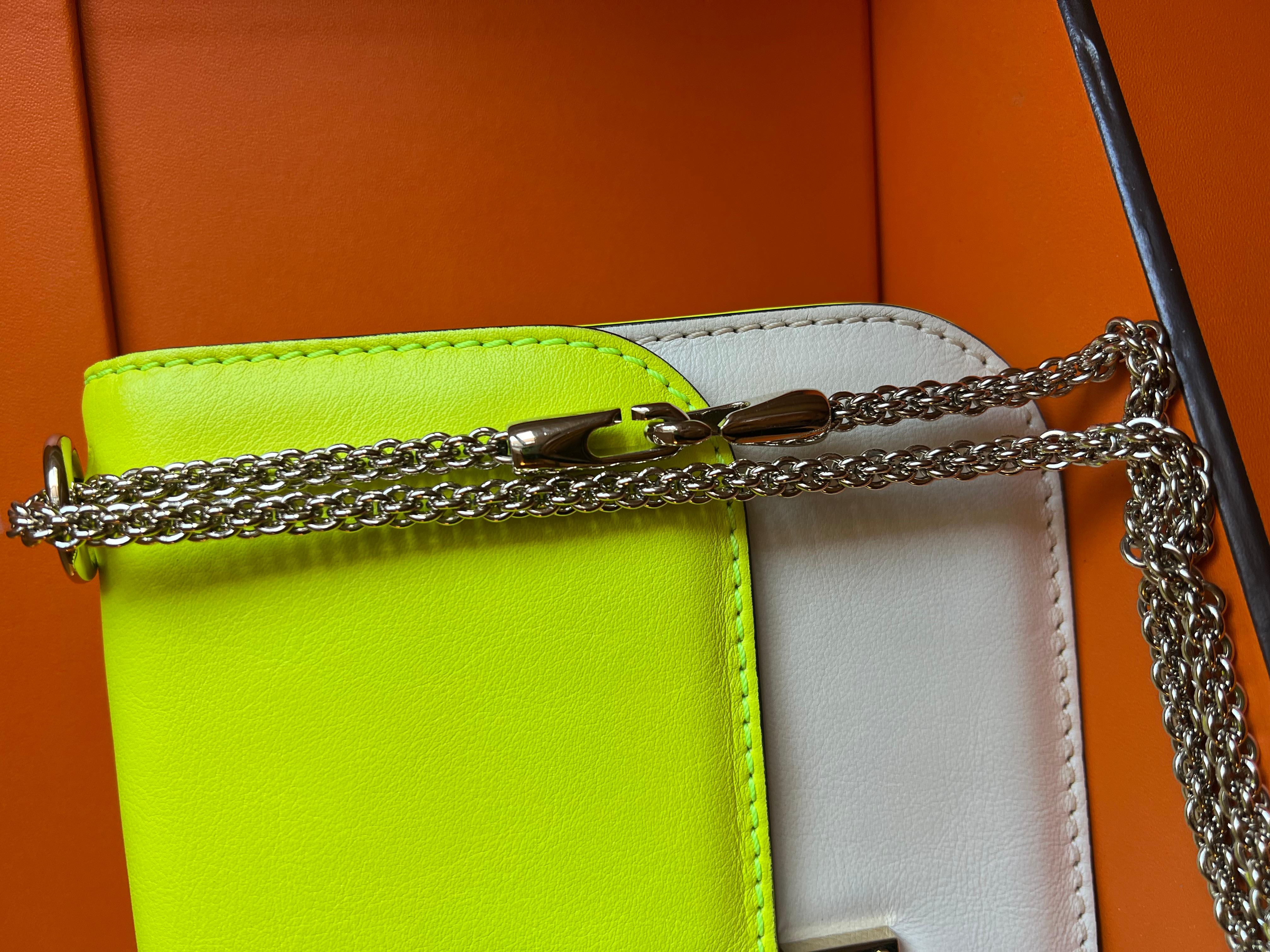 Valentino Rockstud Neon bag For Sale 1
