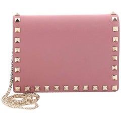 Valentino Rockstud Pouch Crossbody Bag Leather Mini