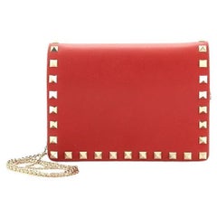 Valentino Rockstud Pouch Crossbody Bag Leather Mini