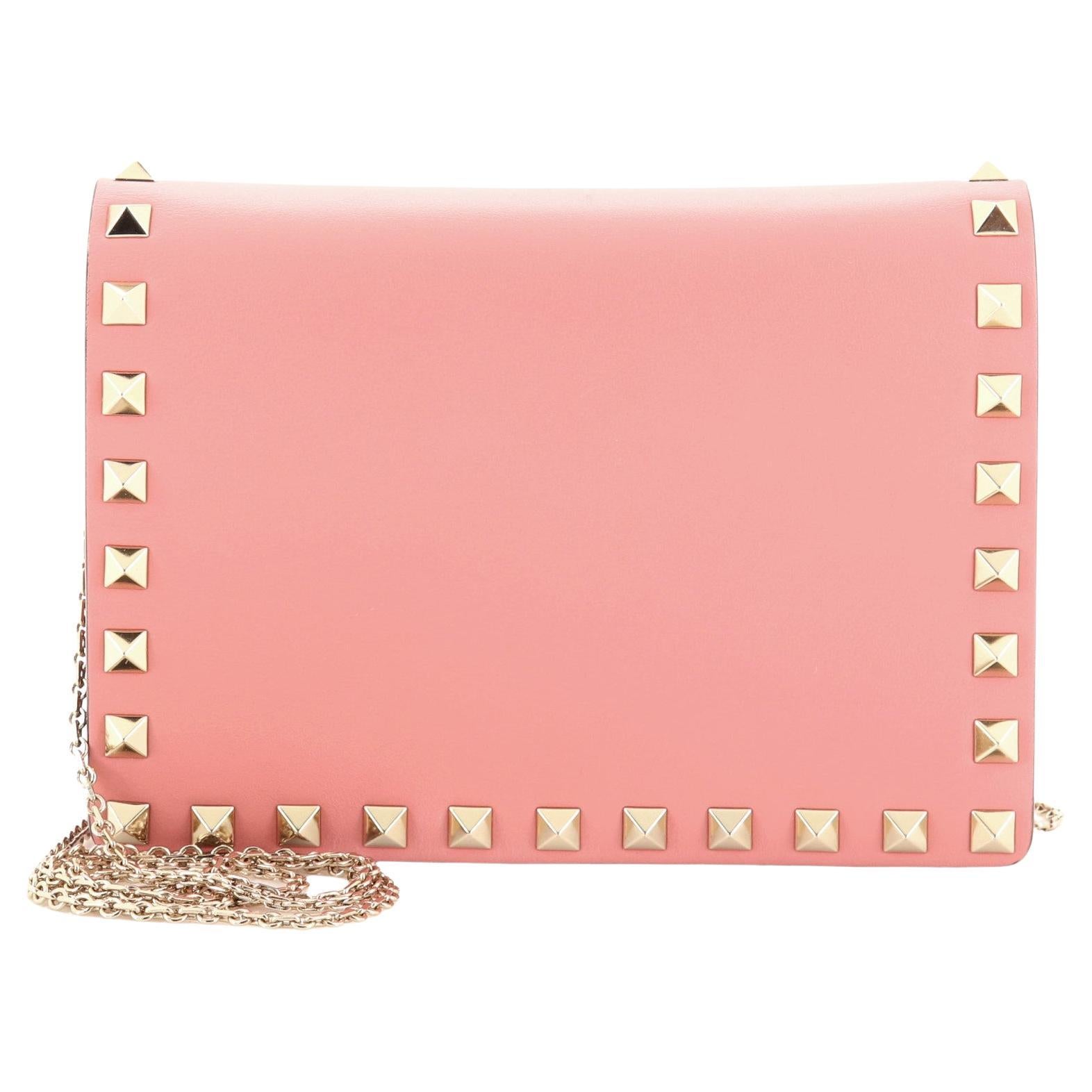 Valentino Rockstud Pouch Crossbody Bag Leather Mini