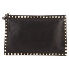 Valentino Rockstud Pouch Leather Large