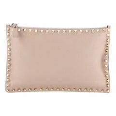 Valentino  Rockstud Pouch Leather Large