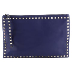Valentino Rockstud Pouch Leather Large