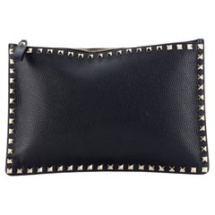 Valentino Rockstud Pouch Leather Large