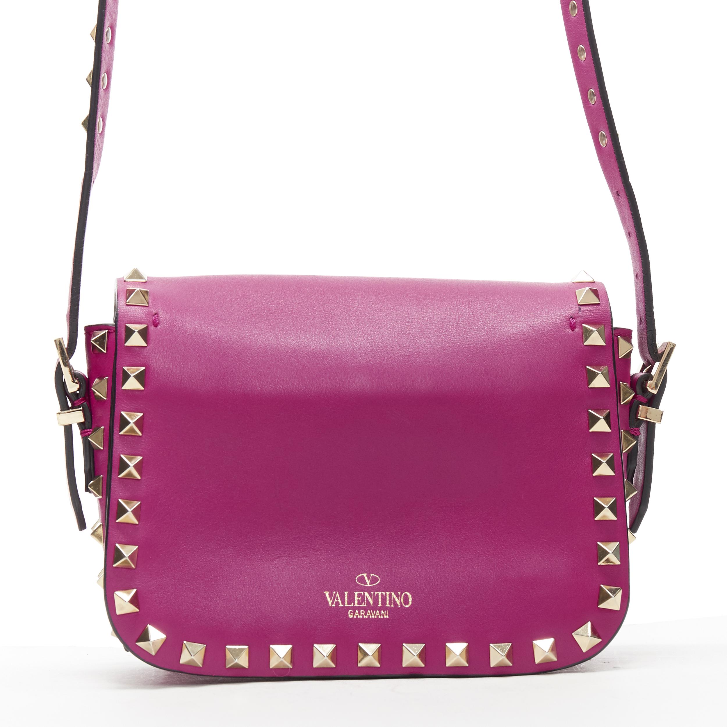 purple studded handbag bag