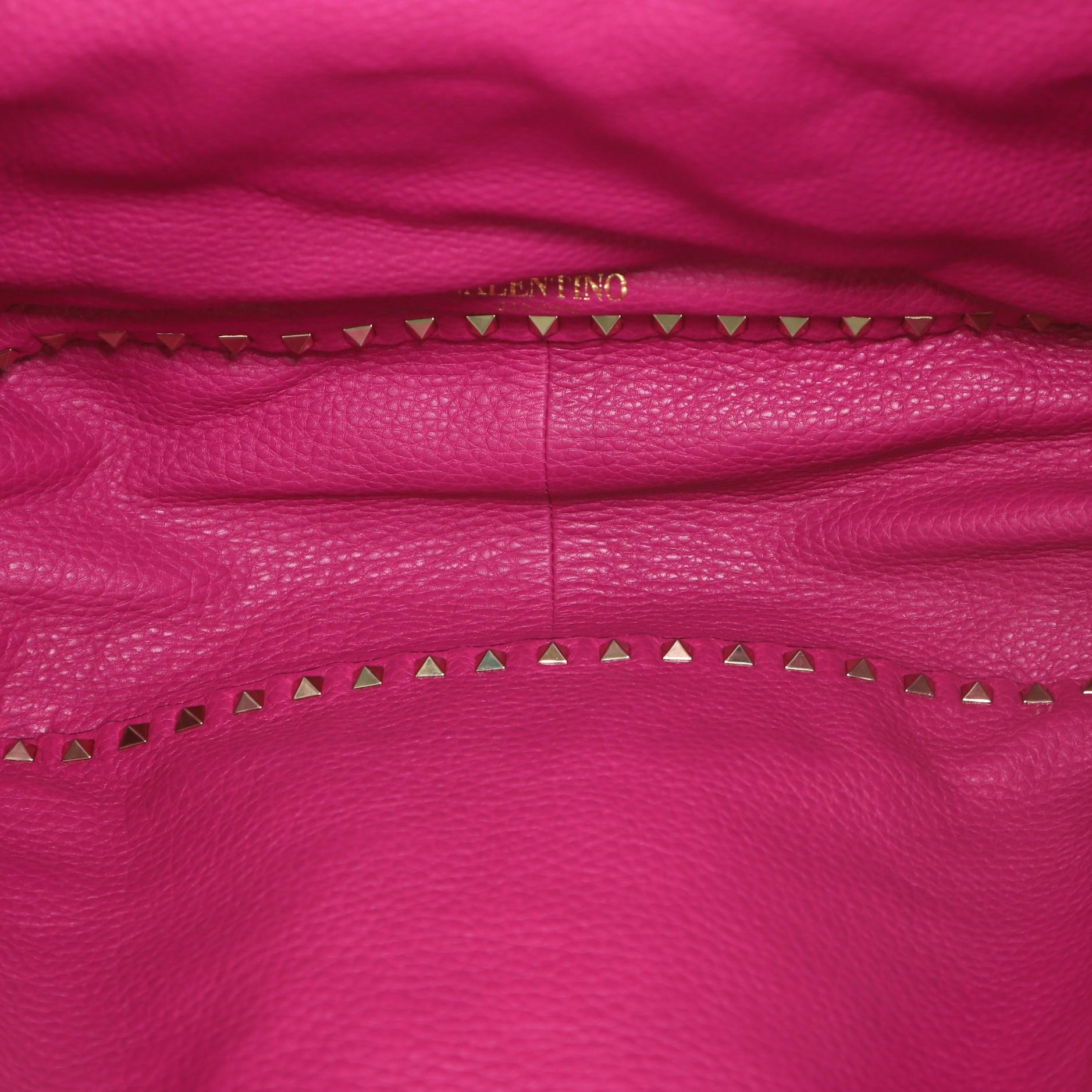 Women's or Men's Valentino Rockstud Reversible Convertible Tote Leather Medium
