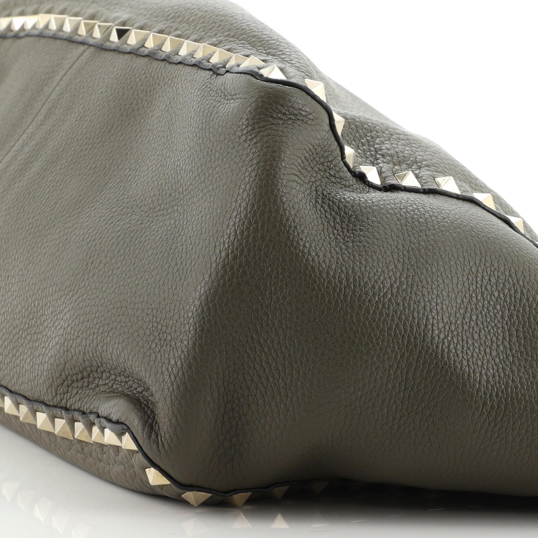 Women's or Men's Valentino Rockstud Reversible Convertible Tote Leather Medium