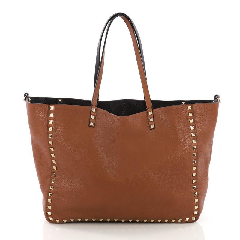 Valentino Rockstud Reversible Convertible Tote Leather Medium 1