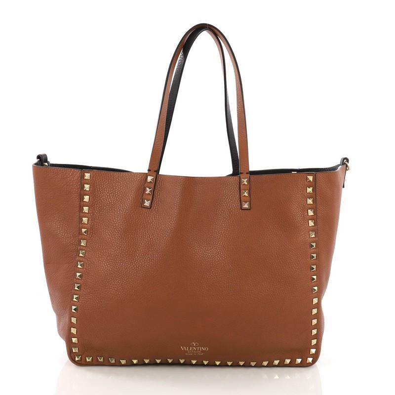 Valentino Rockstud Reversible Convertible Tote Leather Medium 3