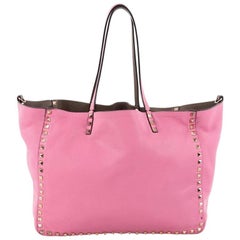 Valentino Rockstud Reversible Convertible Tote Leather Medium