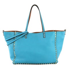 Valentino Rockstud Reversible Convertible Tote Leather Medium