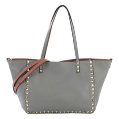 Valentino Rockstud Reversible Convertible Tote Leather Small