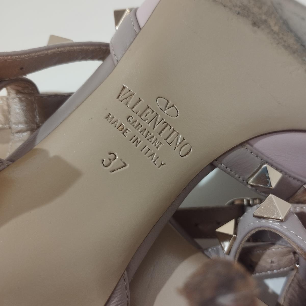 Valentino Rockstud Rockstud Ankle Strap IT 37 For Sale 4