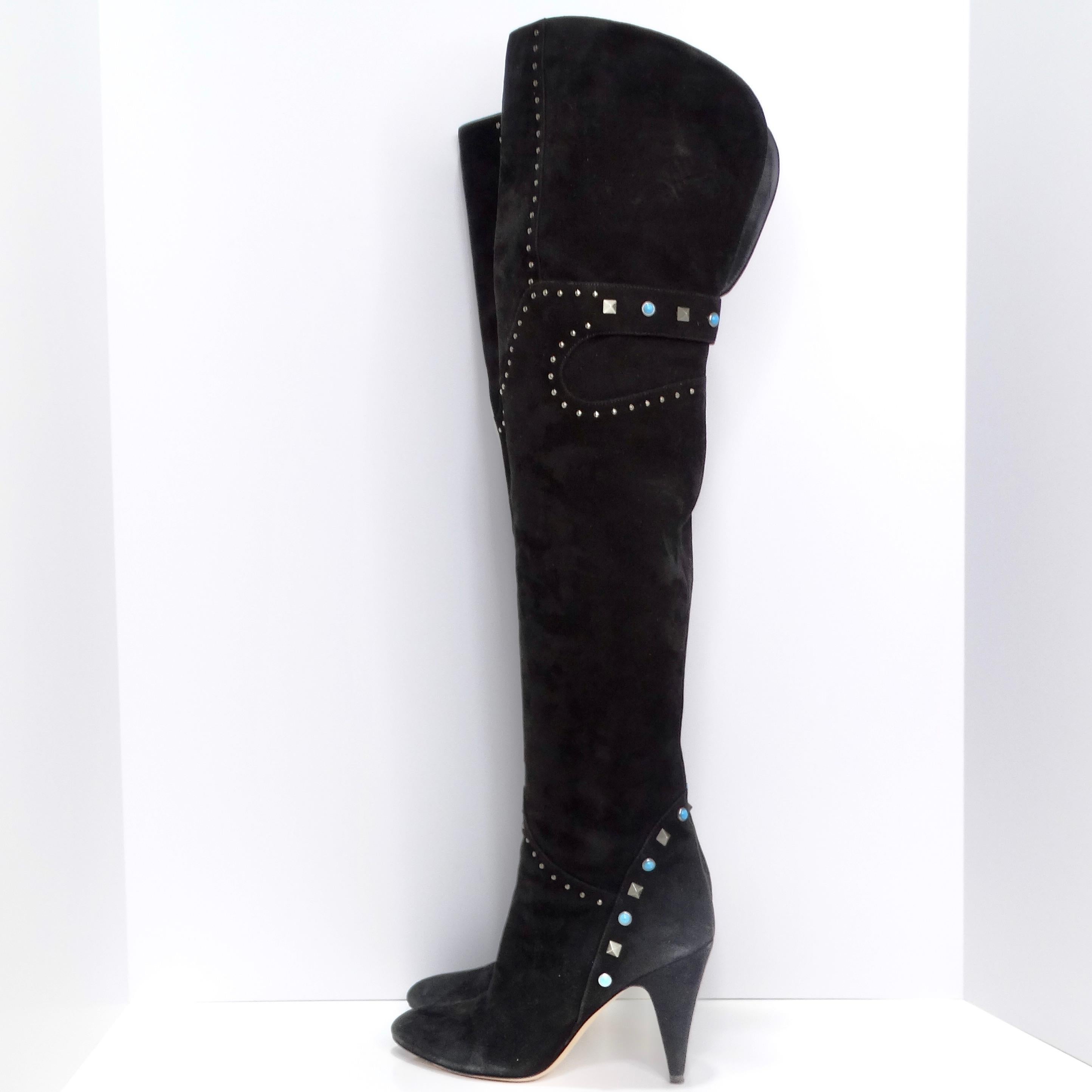 Valentino Rockstud Rolle Over-the-Knee Boot en vente 1