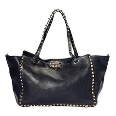 Valentino Rockstud Shopper Medium Nero Valentino Rockstud Shopper Medium Nero