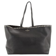Valentino Rockstud Shopper Tote Leather Large