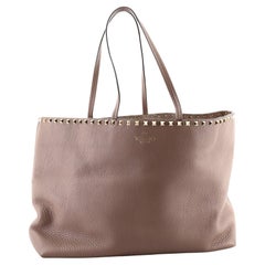 Valentino Rockstud Shopper Tote Leather Large