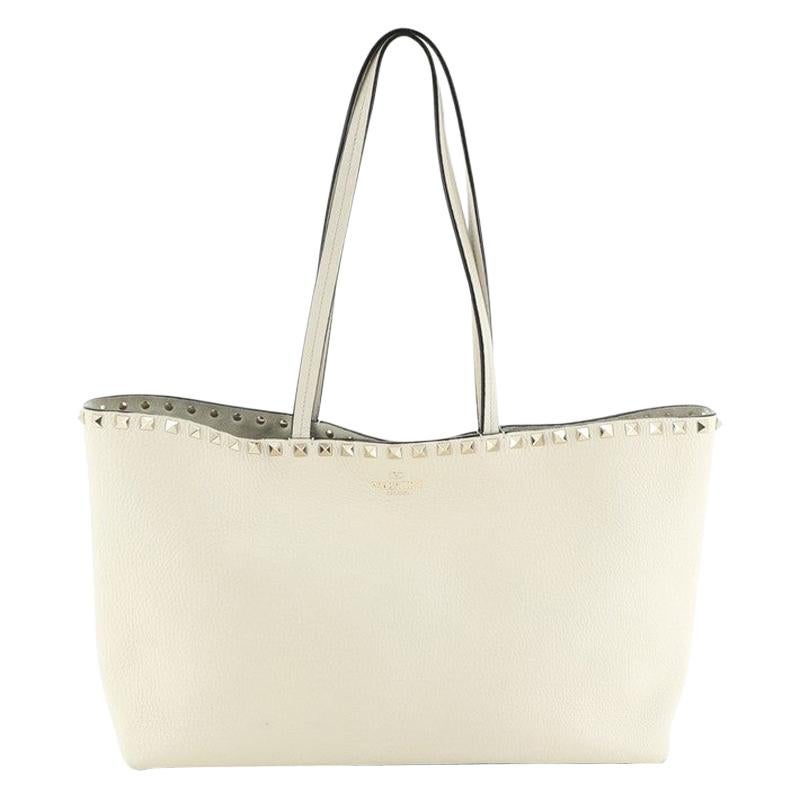 Valentino Rockstud Shopper Tote Leather Medium