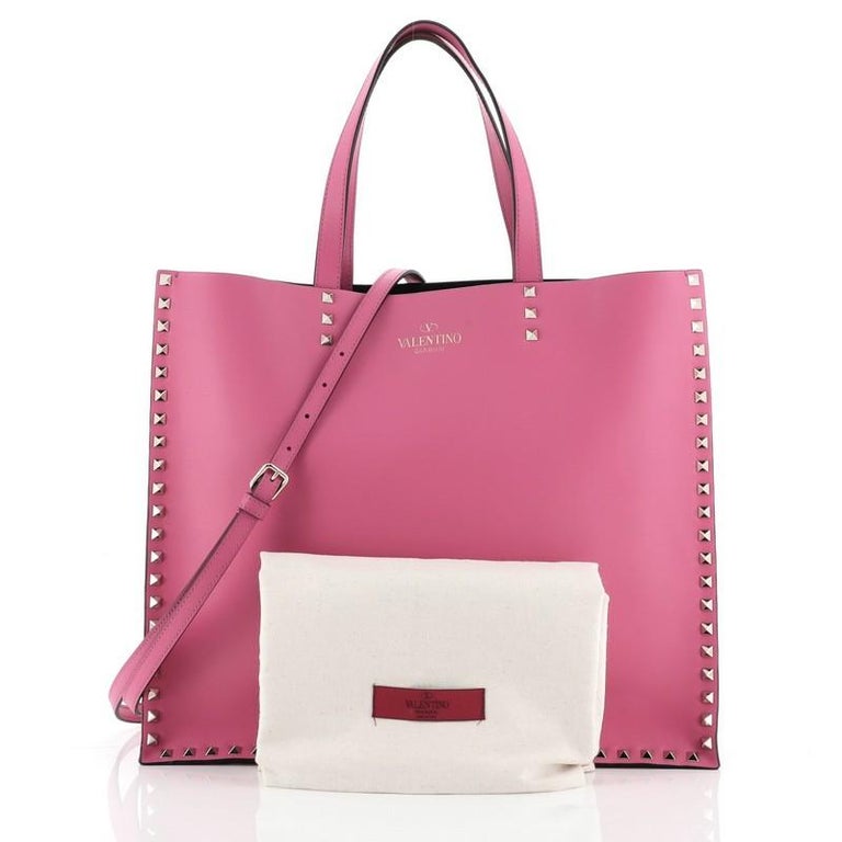 Valentino Rockstud Shopping Tote Leather Large at 1stDibs