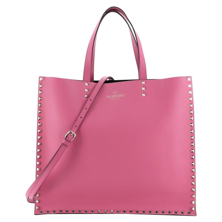 Valentino Rockstud Shopping Tote Leather Large at 1stDibs