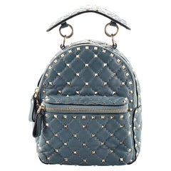 Valentino Rockstud Spike Backpack Quilted Leather Mini