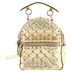 Valentino: Rockstud Spike Backpack Quilted Leather Mini