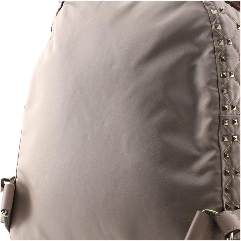 Women's or Men's Valentino Rockstud Spike Backpack Quilted Nylon Small
