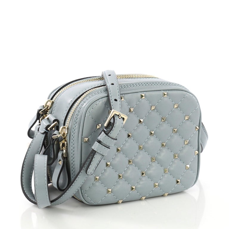 Valentino Rockstud Spike Camera Bag Quilted Leather Mini at 1stDibs ...