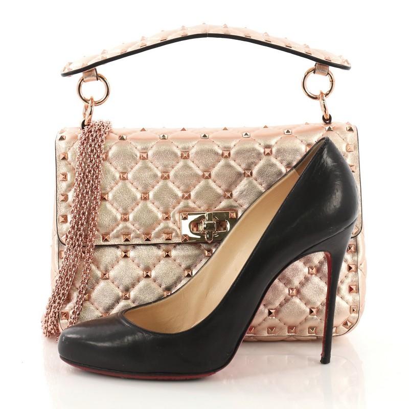 valentino rose gold rockstud