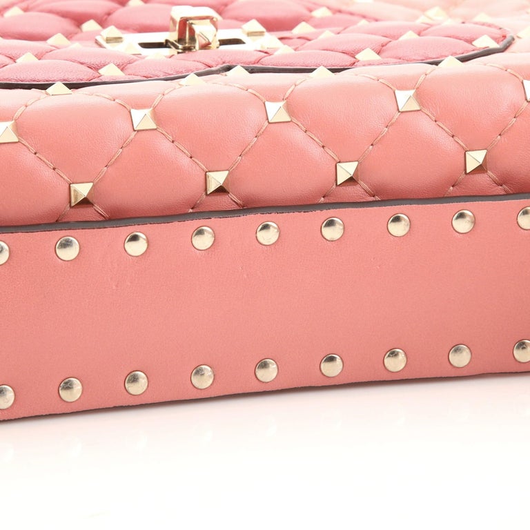 Valentino Rockstud Spike Flap Bag Quilted Leather Medium at 1stDibs