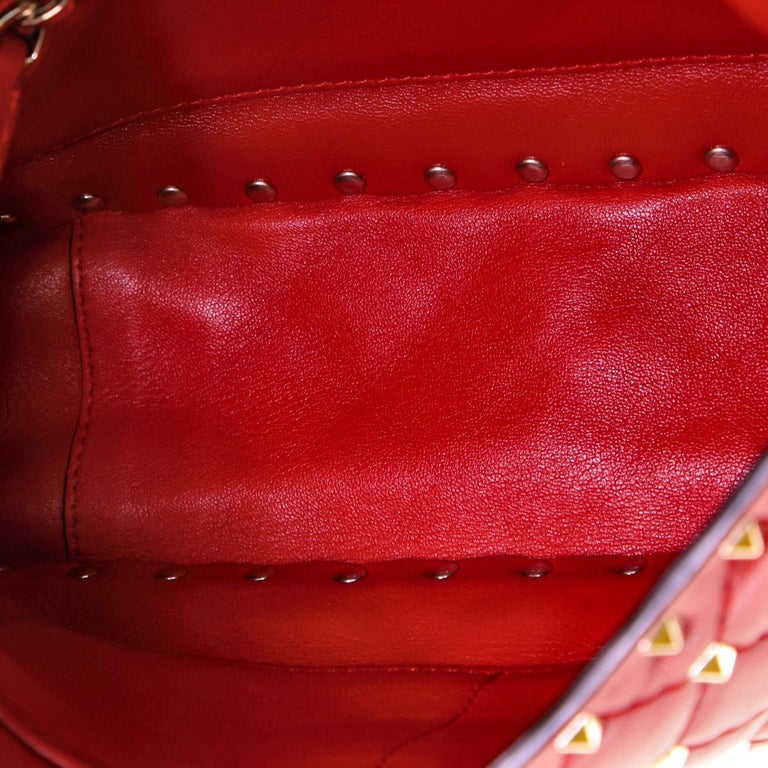 Valentino Rockstud Spike Flap Bag Embroidered Quilted Leather Medium at  1stDibs