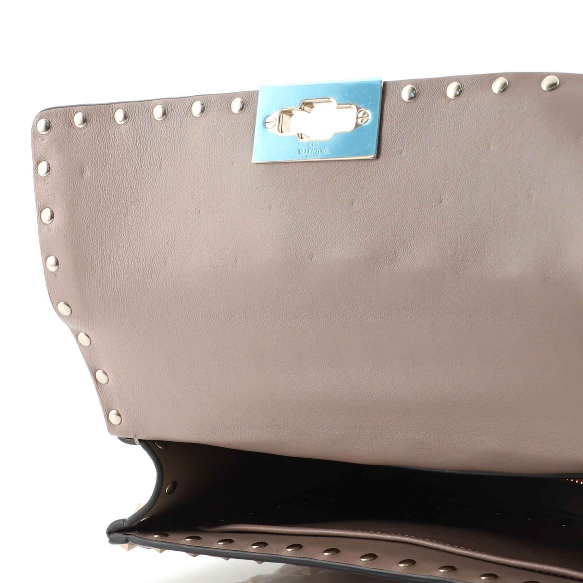 Valentino Rockstud Spike Flap Bag Quilted Leather Medium 4