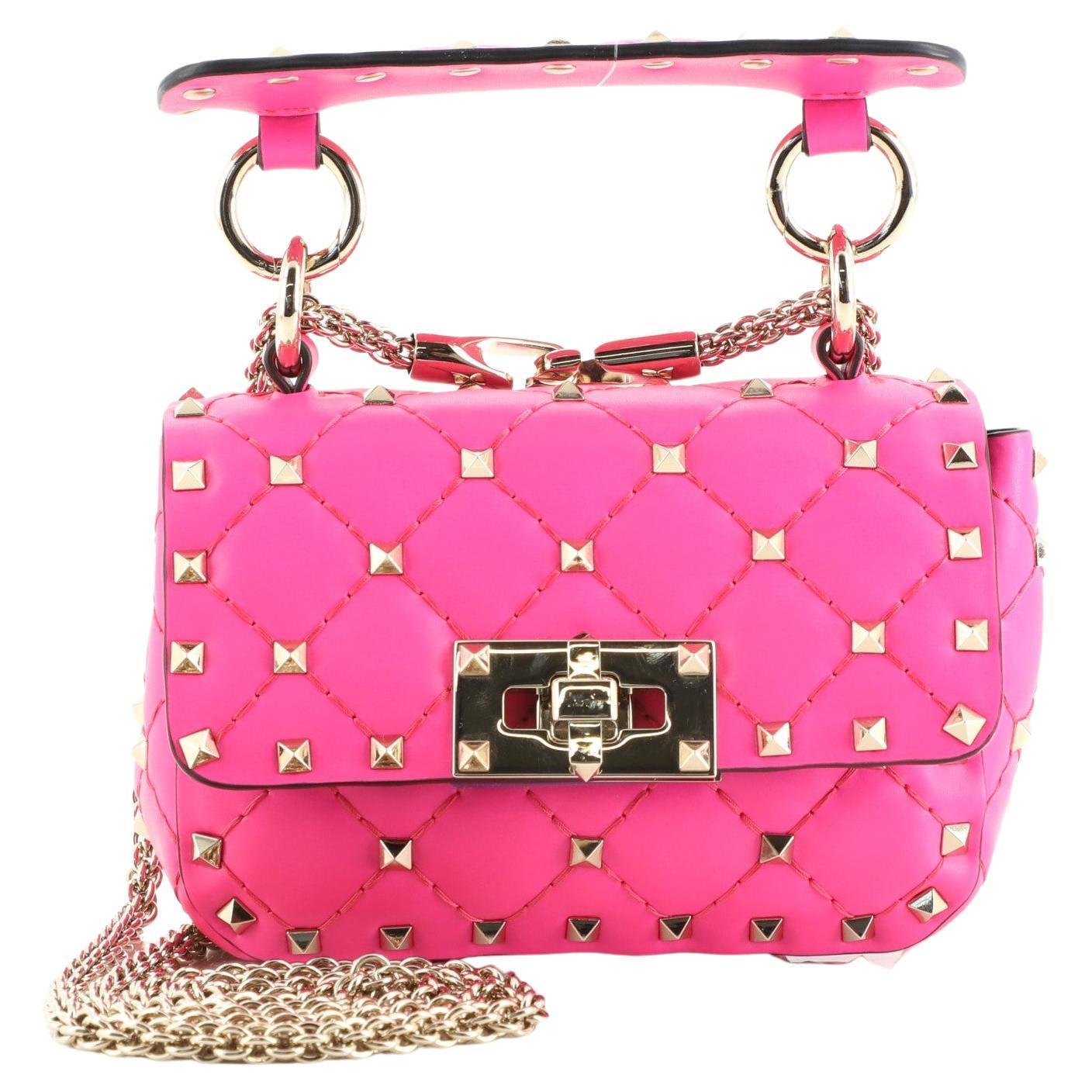 Valentino Woman Shoulder bag Pink Leather For Sale at 1stDibs