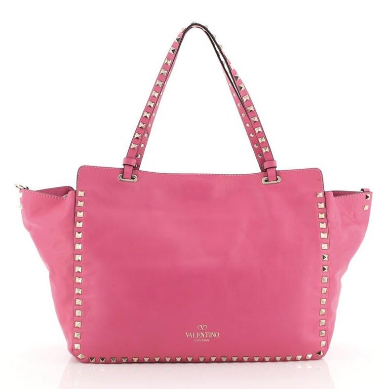 Valentino Rockstud Tote Full Studded Leather Medium at 1stDibs | valentino  pink studded bag, pink valentino rockstud bag