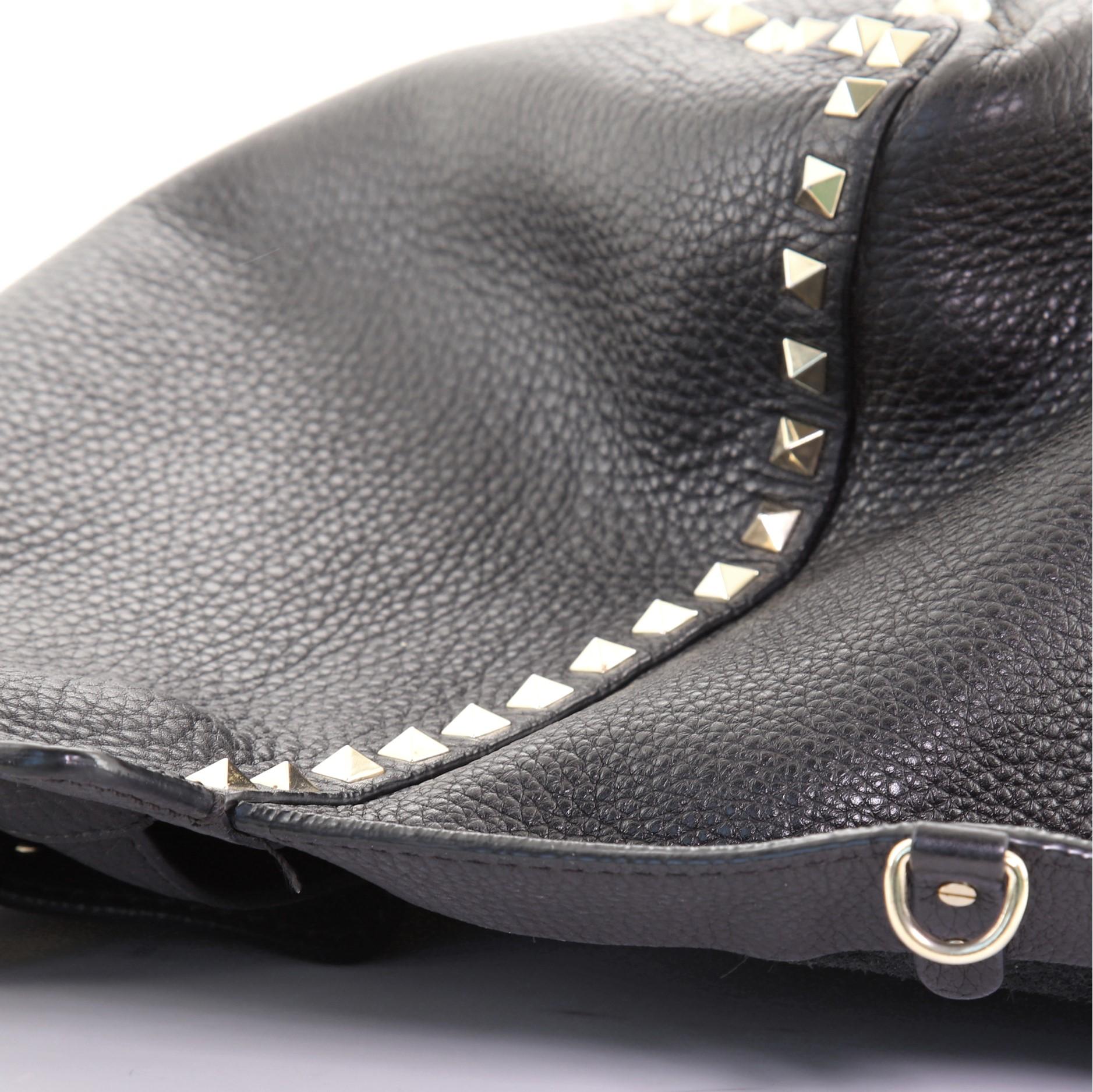 Valentino Rockstud Tote Pebbled Leather Medium 4