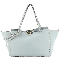 Valentino Rockstud Tote Pebbled Leather Medium