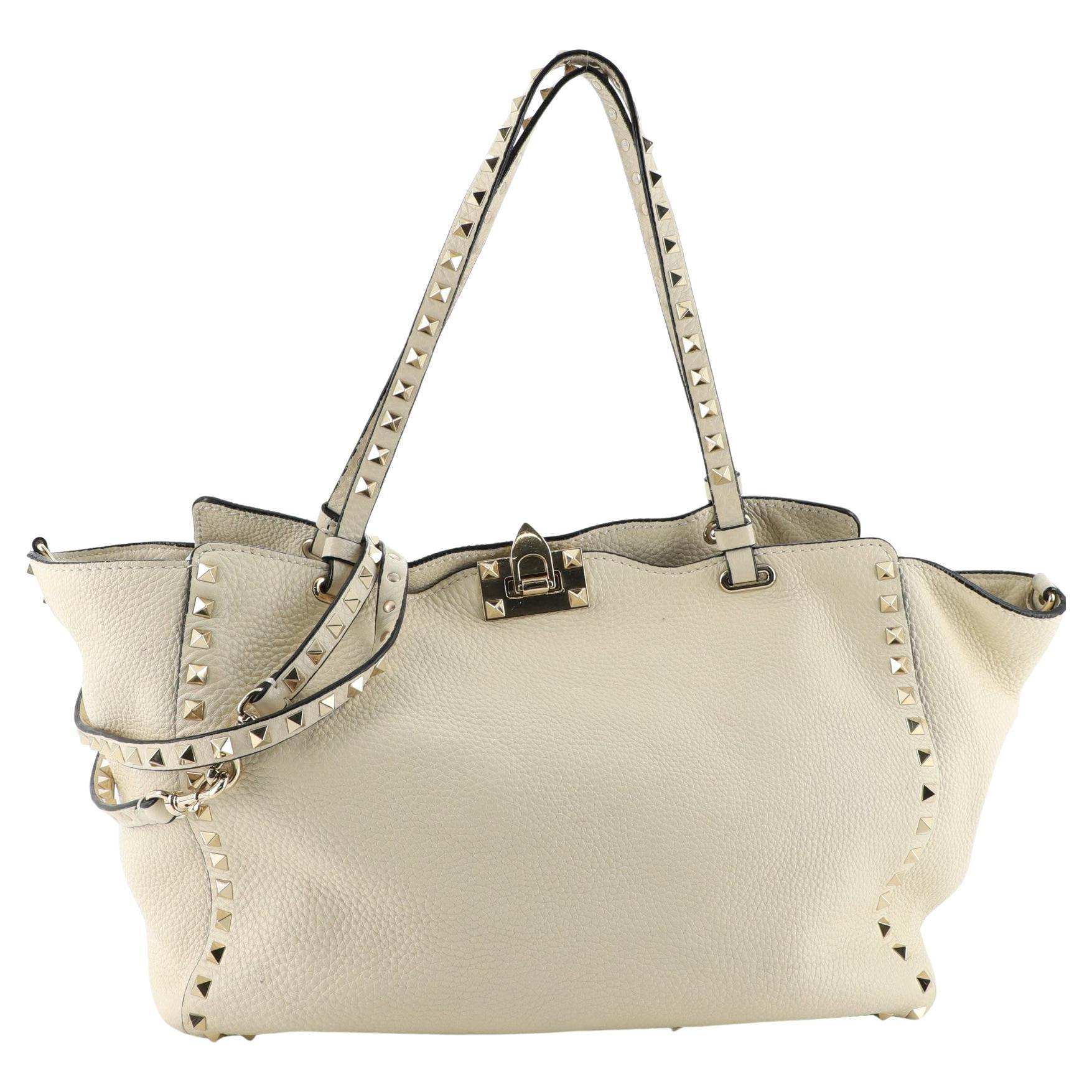 Valentino Beige Canvas Floral Sequin Tote Bag at 1stDibs