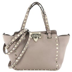 Valentino Rockstud Tote Pebbled Leather Mini