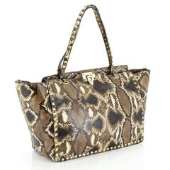 Valentino Rockstud Tote Python Large