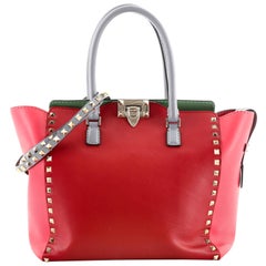 Valentino Rockstud Tote Rigid Leather Medium