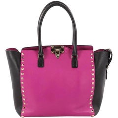 Valentino Rockstud Tote Rigid Leather Medium