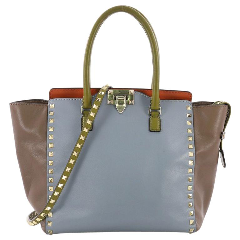 Valentino Rockstud Tote Rigid Leather Medium