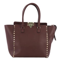 Valentino Rockstud Tote Rigid Leather Medium Valentino Rockstud Tote Rigid Leather Medium